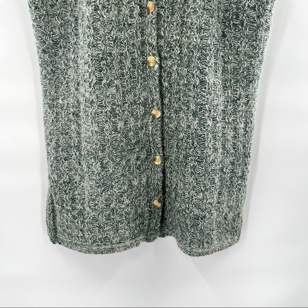 Extra Point Reference Button Down Knit Sweater Ve… - image 3